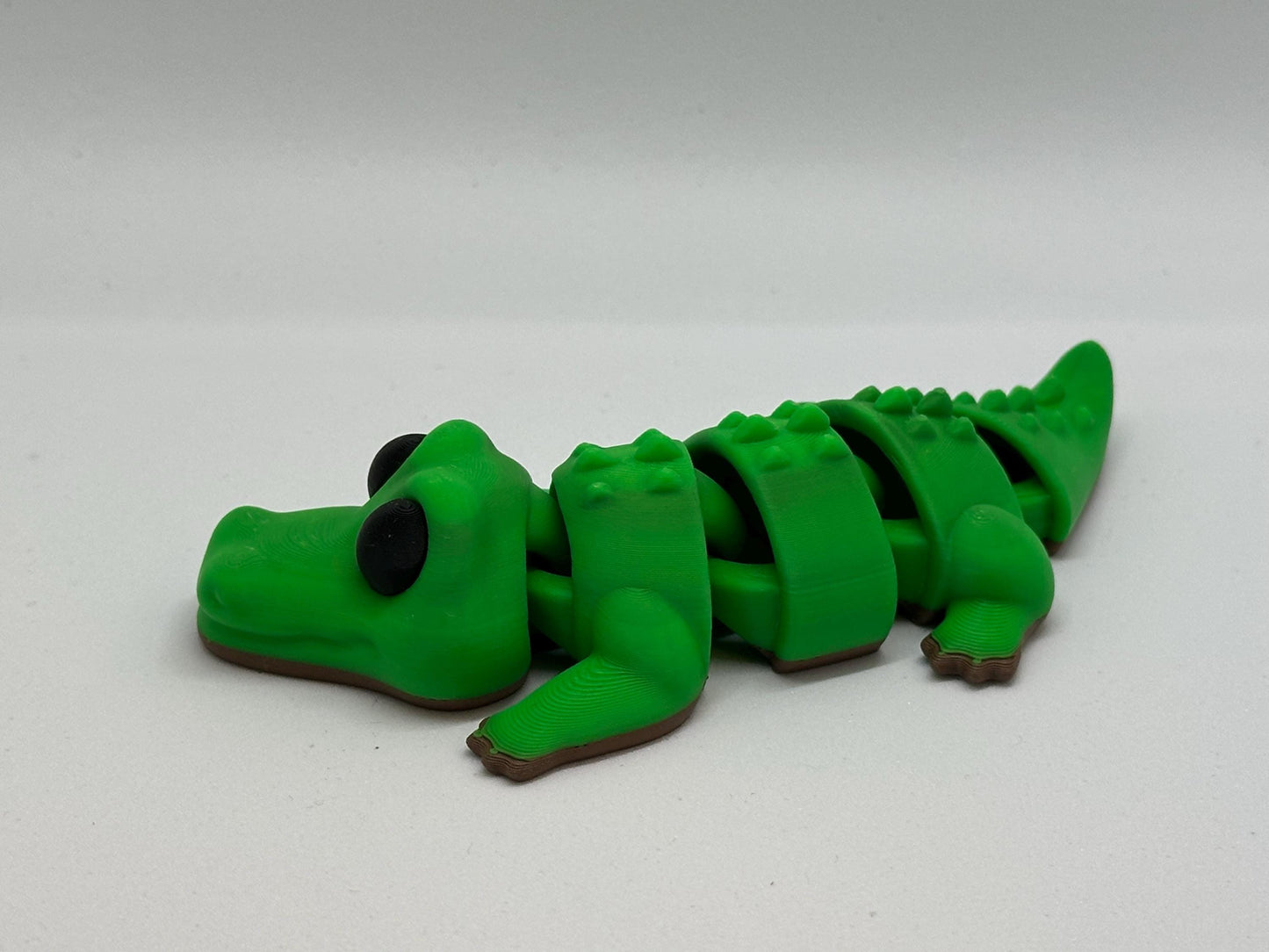 Krokodil Fleximal - 3D geprint flexibel speeldieren - flexibele dierenfidget