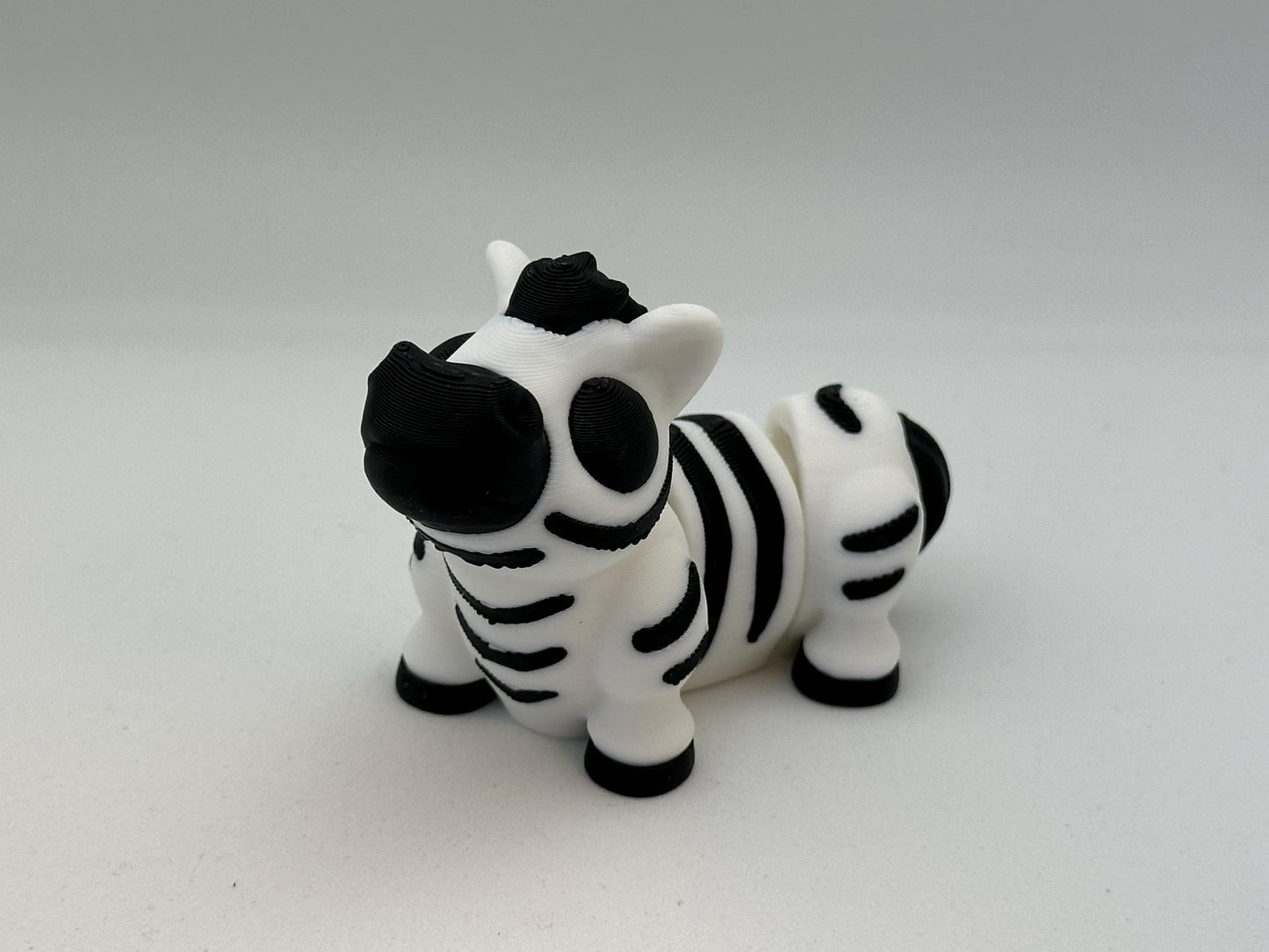 Zebra Fleximal - 3D geprint flexibel speeldieren - flexibele dierenfidget