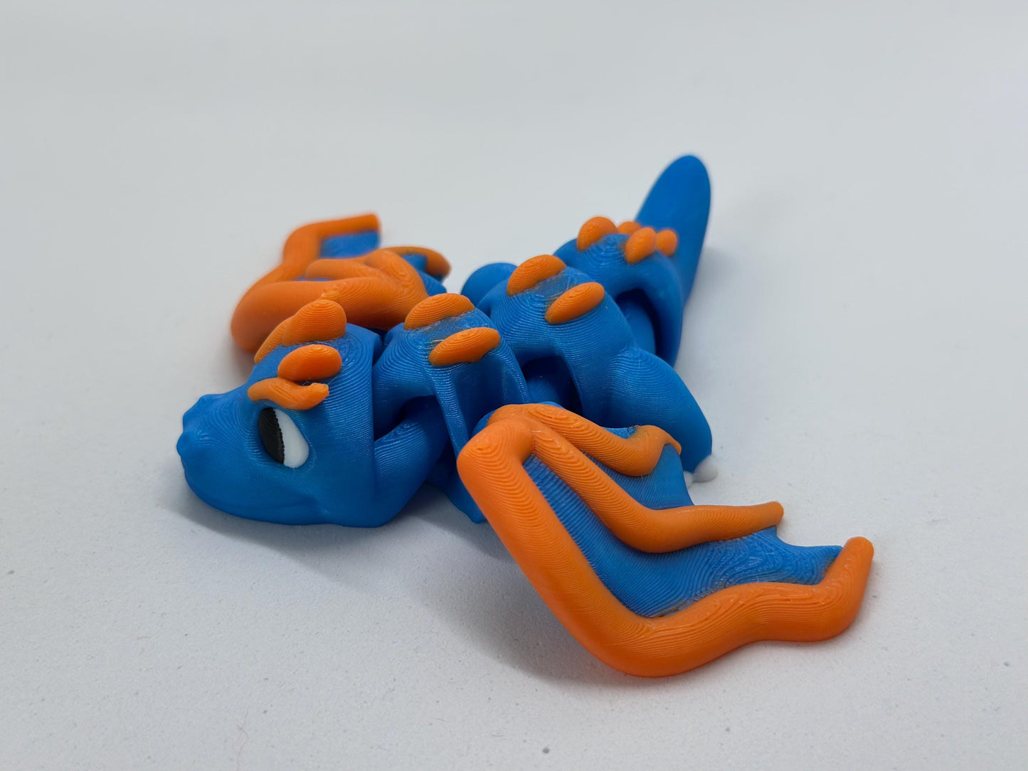 Draak Fleximal - 3D geprint flexibel speeldieren - flexibele dierenfidget