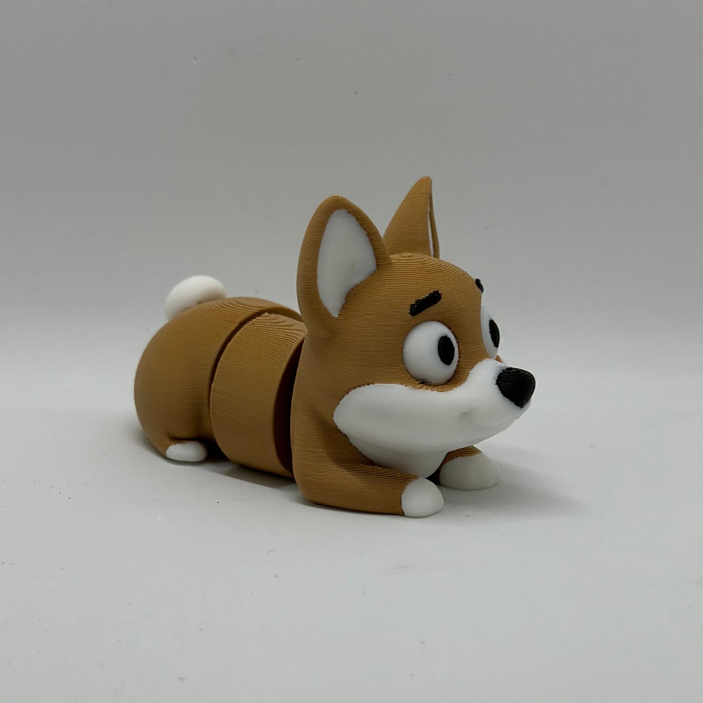 Corgi Fleximal - 3D geprint flexibel speeldieren - flexibele dierenfidget