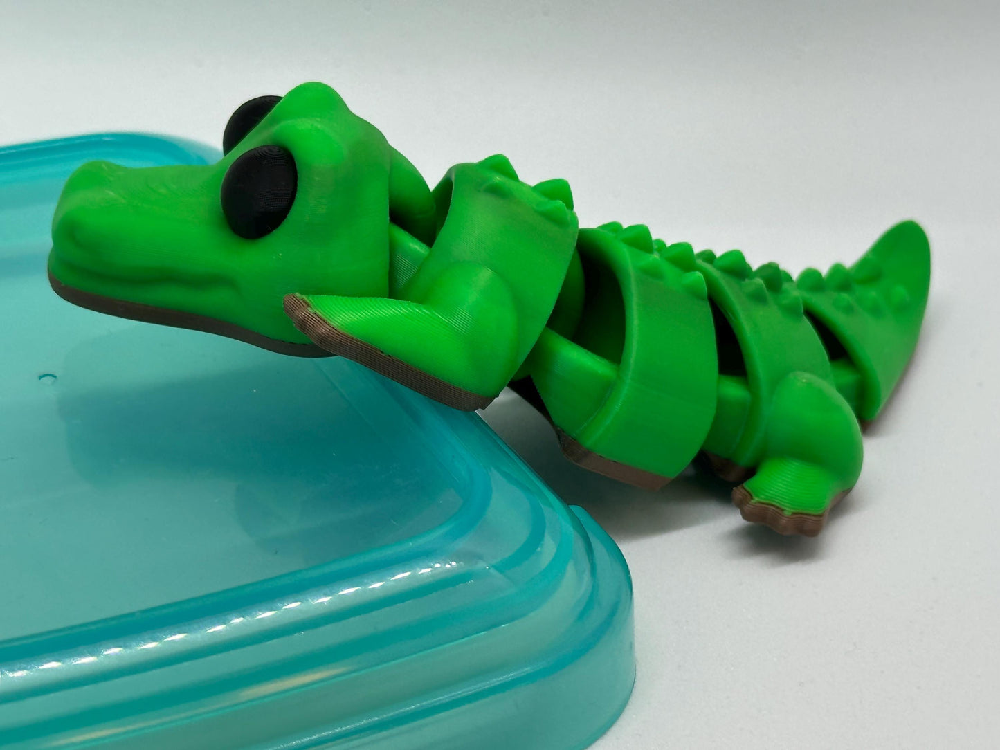 Krokodil Fleximal - 3D geprint flexibel speeldieren - flexibele dierenfidget
