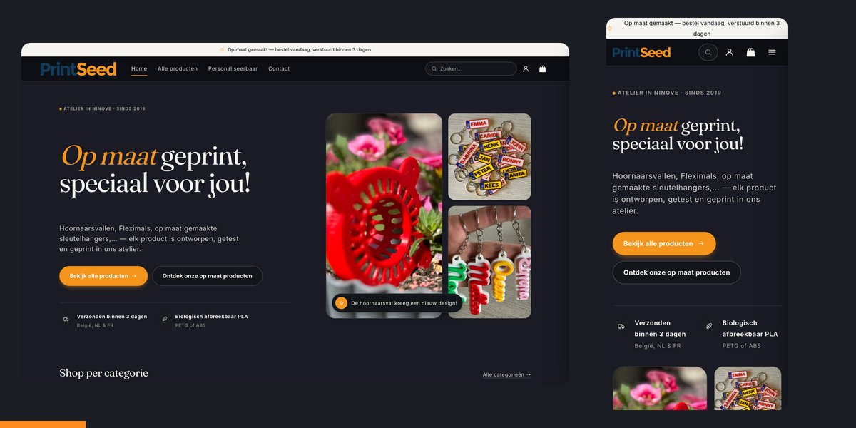 Een verse jas voor printseed.be