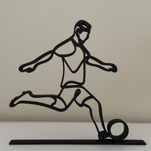 Voetbalspeler beeldje – gepersonaliseerd met naam