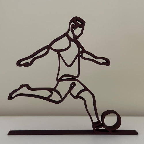 Voetbalspeler beeldje – gepersonaliseerd met naam