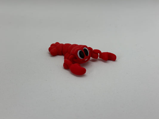 Kreeft Fleximal - 3D geprint flexibel speeldieren - flexibele dierenfidget