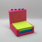 Gepersonaliseerde post-it houder – cadeau voor juf of meester