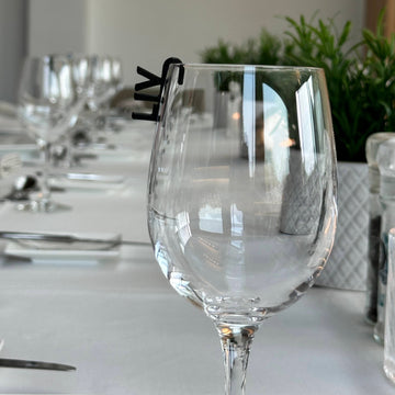 Glas naamlabels – gepersonaliseerd, set van 10