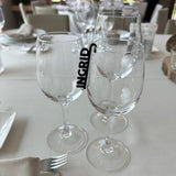 Glas naamlabels – gepersonaliseerd, set van 10