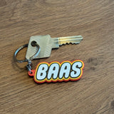 Sleutelhanger met naam in blokjesstijl