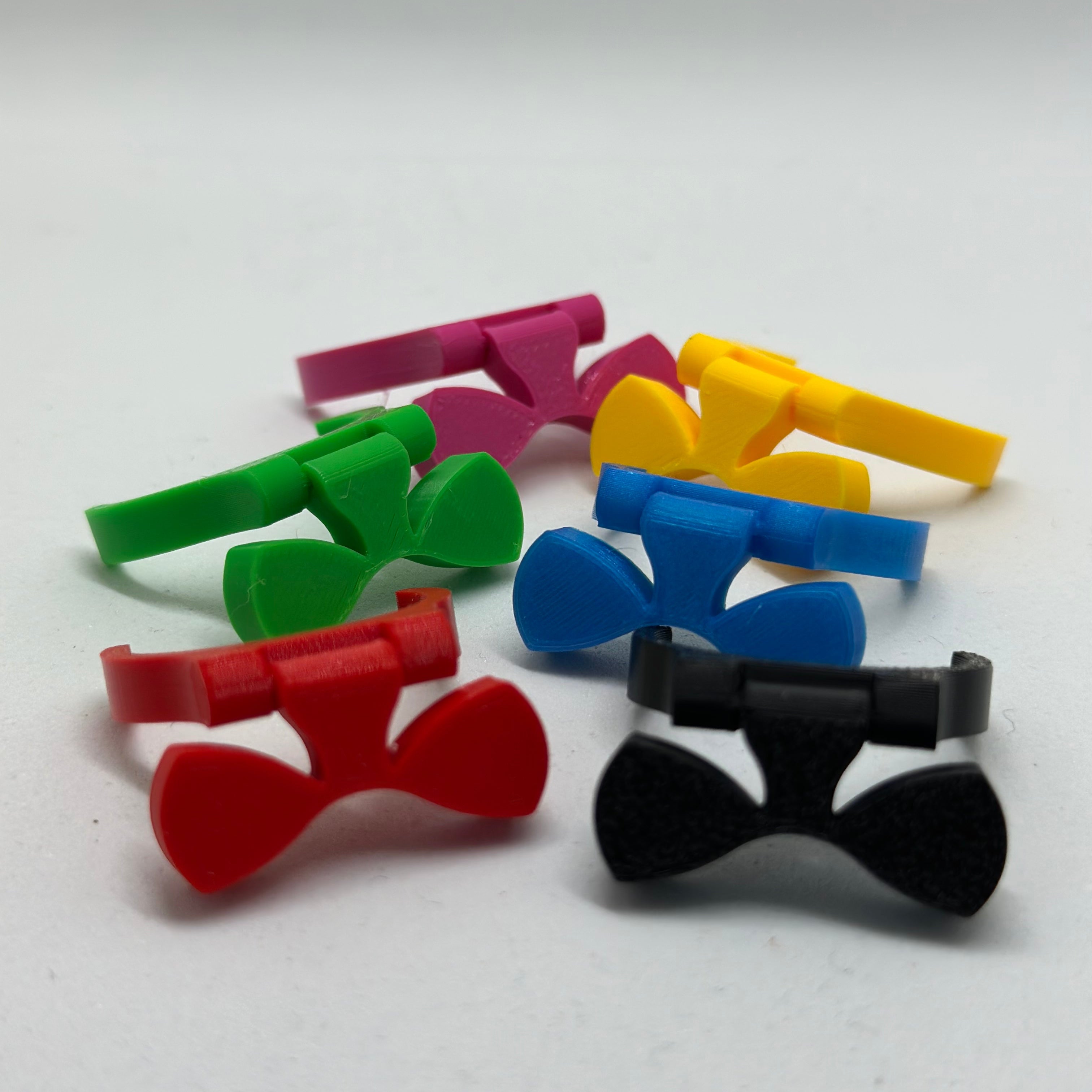 Flesjes herkenning met stropdas (6x) - Herbruikbaar - Past op elk flesje - Geeft je feestje stijl