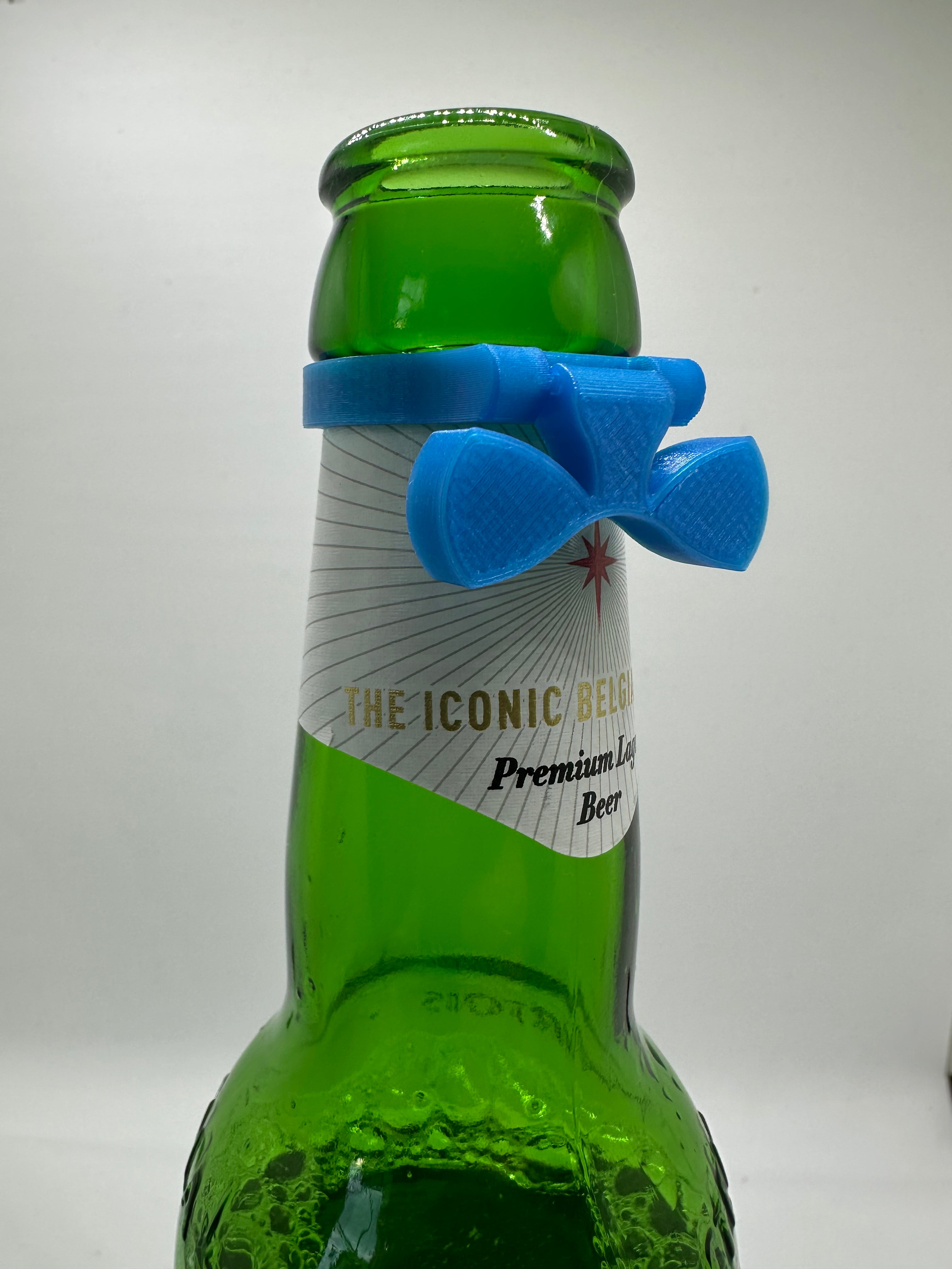 Flesjes herkenning met stropdas (6x) - Herbruikbaar - Past op elk flesje - Geeft je feestje stijl