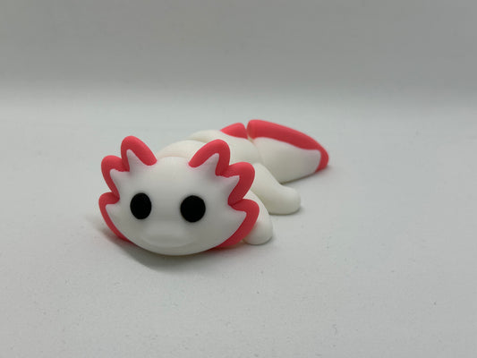 Axolotl Fleximal - 3D geprint flexibel speeldieren - flexibele dierenfidget