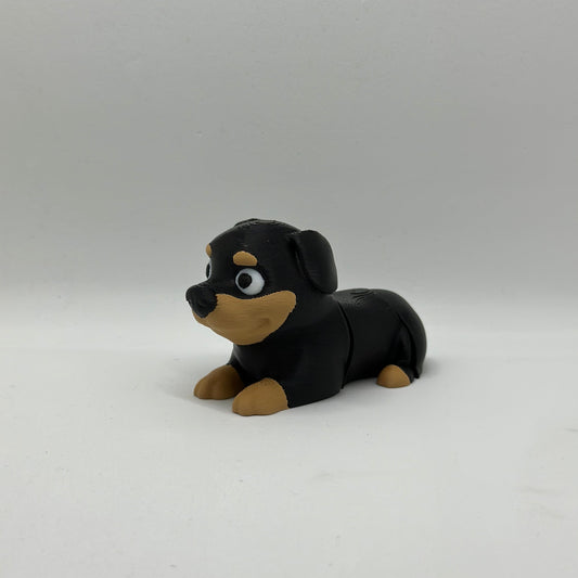Rottweiler Fleximal - 3D geprint flexibel speeldieren - flexibele dierenfidget