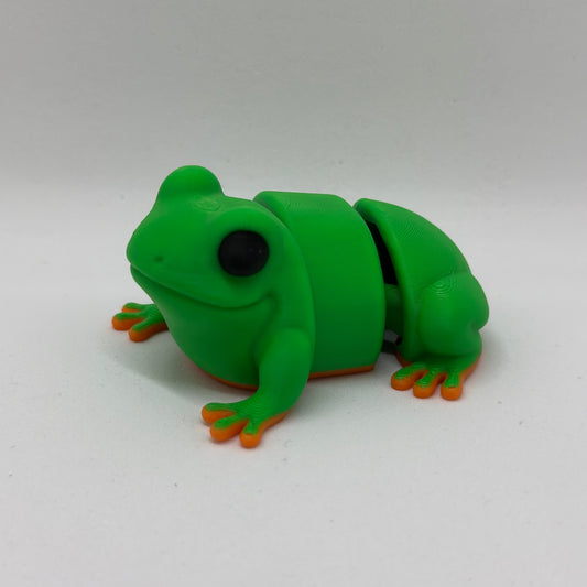 Kermit de Kikker Fleximal - 3D geprint flexibel speeldieren - flexibele dierenfidget