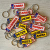 Kenteken sleutelhanger met naam – BE of NL plaat