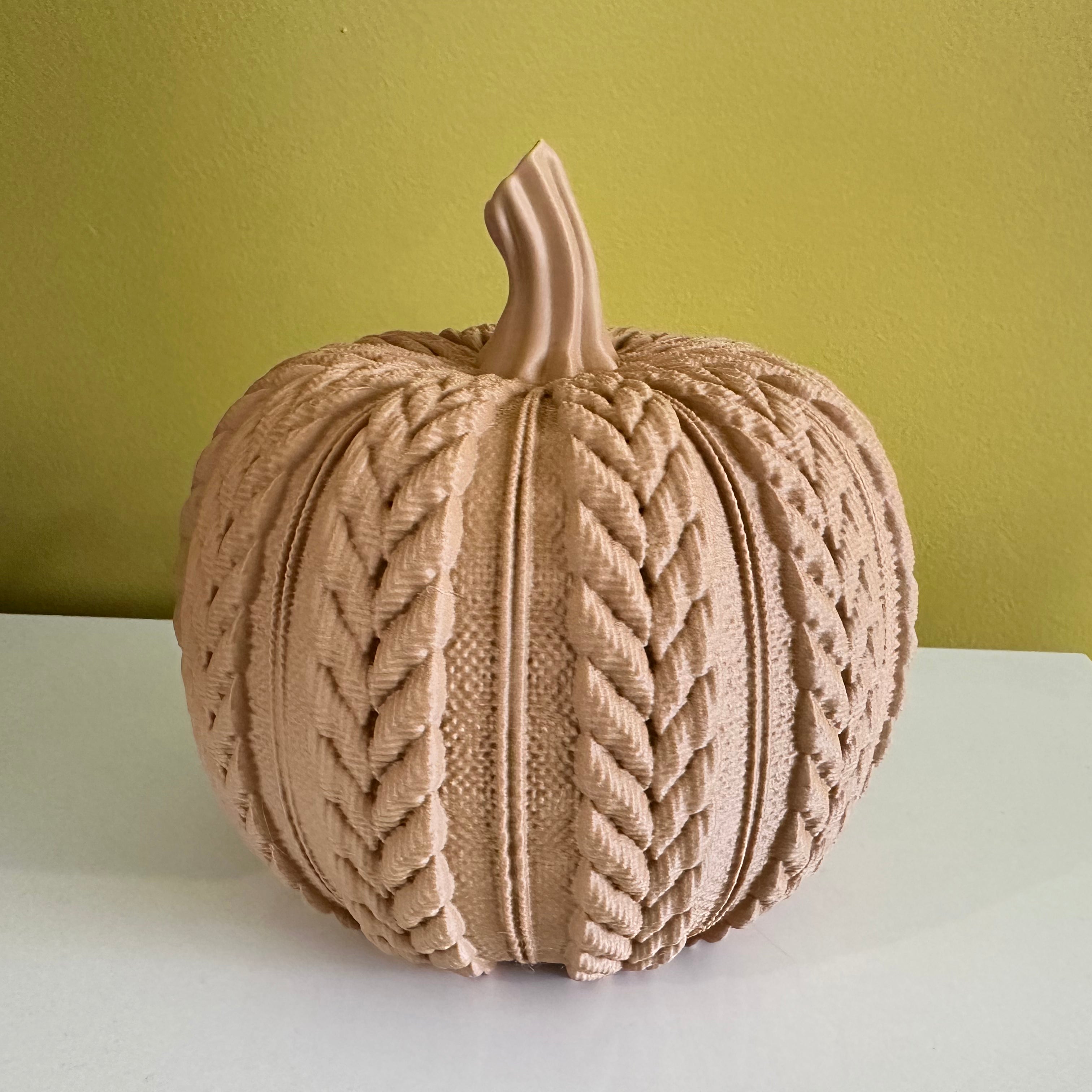 3 Pompoenen in pastel kleuren - Herfstdecoratie - 7,5 - 15 cm