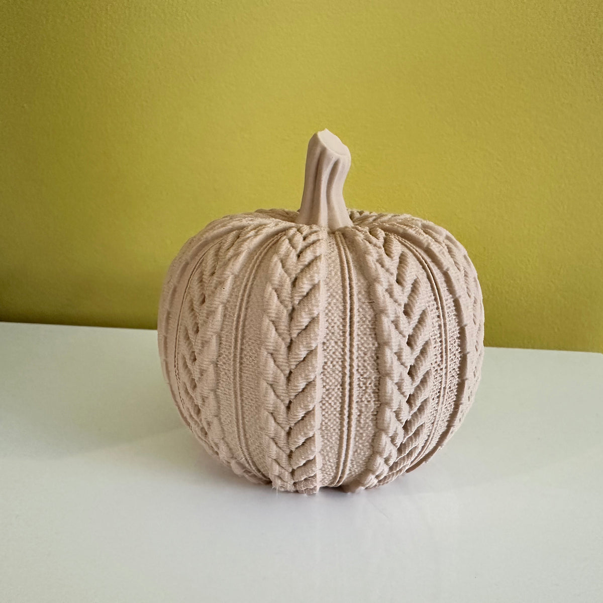 Pompoenen herfstdecoratie – set van 3 in pastel