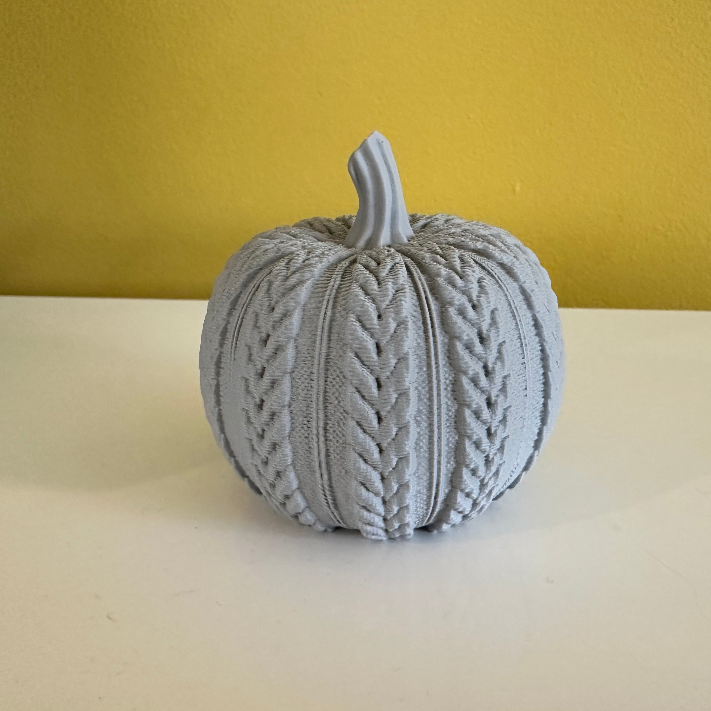 3 Pompoenen in pastel kleuren - Herfstdecoratie - 7,5 - 15 cm