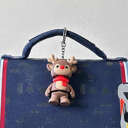 Kerst Fleximals sleutelhanger – beweegbaar figuurtje
